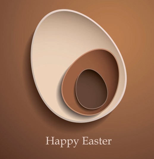 Elegant Vector Happy Easter Elements 02