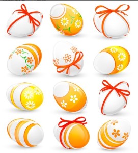 Elegant Vector Happy Easter Elements 05