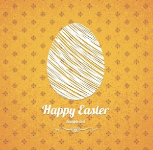 Elegant Vector Happy Easter Elements 06