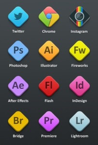 Sleek Adobe Product PSD Icons