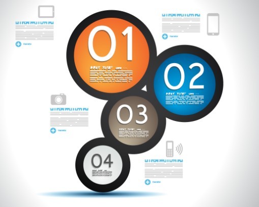 Vector Paper Shapes Origami Infographic 04