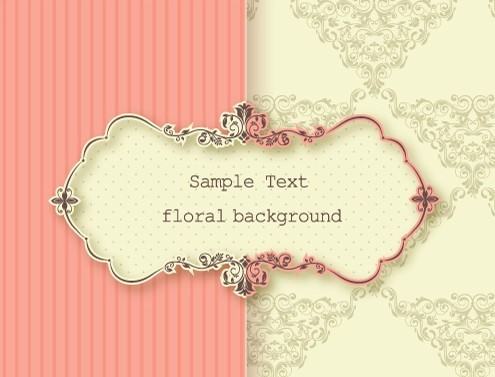 Clean and Elegant Vector Floral Frame 05