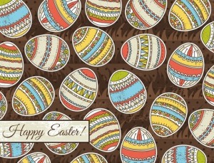 Colorful Easter Egg Background Vector 04