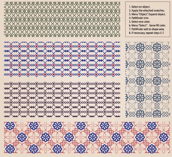 Vector Retro Pattern Background 02