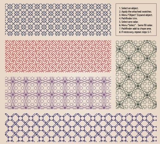 Vector Retro Pattern Background 03