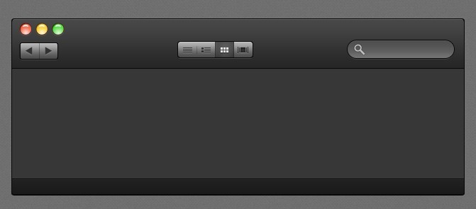 Black Apple OS X UI PSD