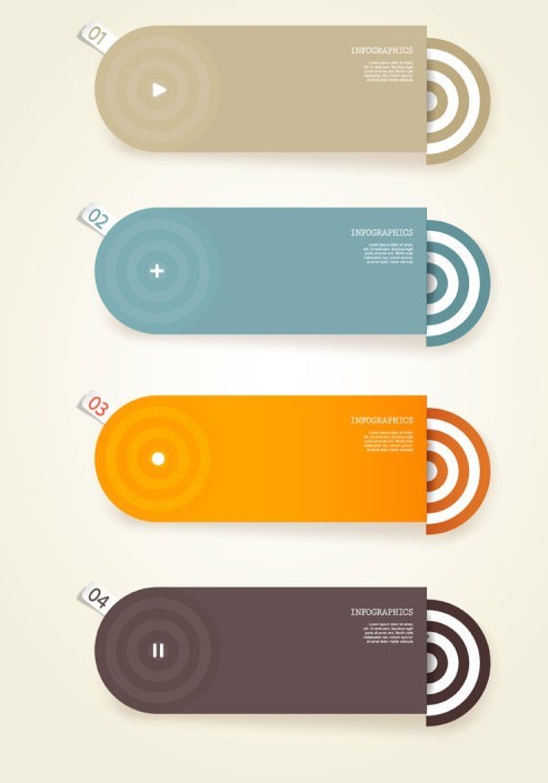 Creative Infographic Data Display Elements Vector 05
