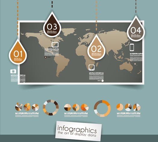 Creative Infographic Data Display Elements Vector 06