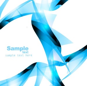 Vector Abstract Technology Background with Wavy Curves