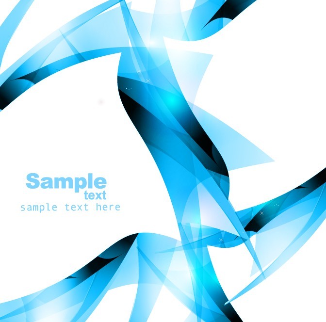 Vector Abstract Technology Background with Wavy Curves