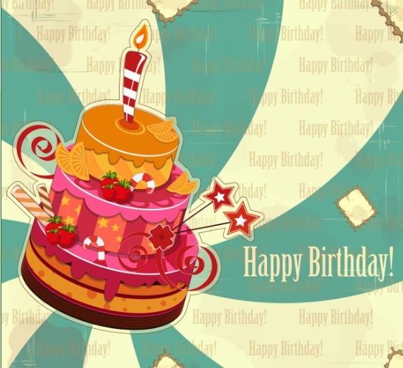 Free Vintage Happy Birthday Elements Vector - TitanUI