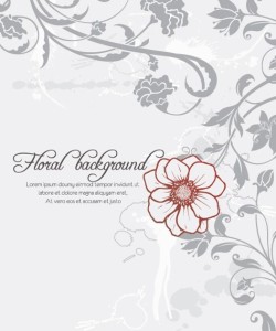 Primitive Simplicity Spring Flower Background Vector 01