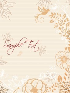 Primitive Simplicity Spring Flower Background Vector 02