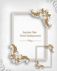 Simple and Clean Vector Floral Border and Frame 01