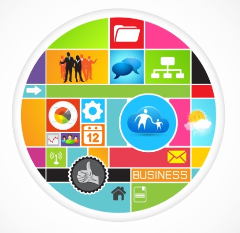 Vector Colorful and Fashion Business Lable Elements 05