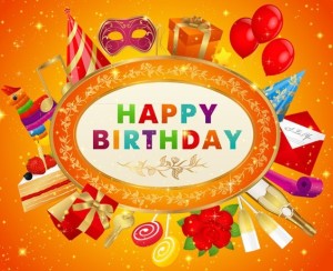 Fantastic Happy Birthday Vector Background 01