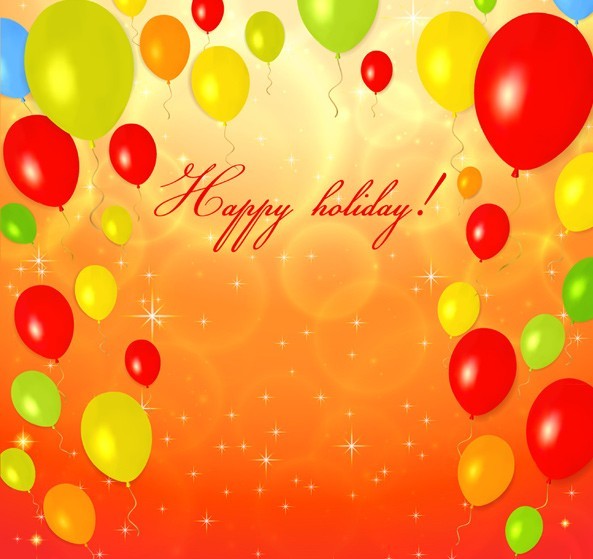 Fantastic Happy Birthday Vector Background 02