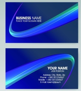 Vector Vertical Business Card Set 01