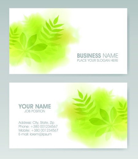 Vector Vertical Business Card Set 02