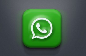 White Dial App Icon with Green Background PSD
