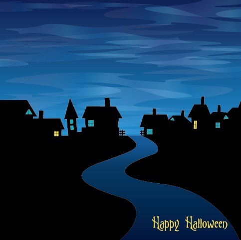 Cartoon Happy Halloween Scary Elements Vector 05