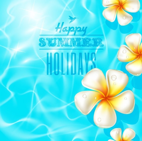 Colorful and Clean Vector Happy Summer Holiday Elements 05