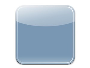 Sleek Blue Blank iOS App Icon PSD Template
