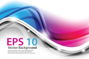 Colorful Vector Wavy Technology Background 02