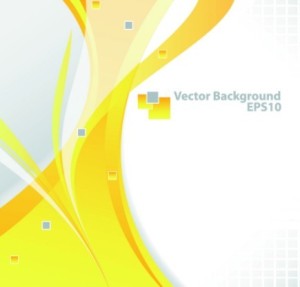 Vector Trendy Abstract Background with Wavy Curves 04