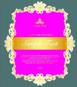 Vintage Old Floral Frame Vector 03