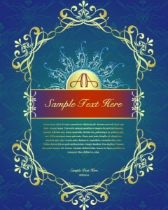 Vintage Old Floral Frame Vector 05