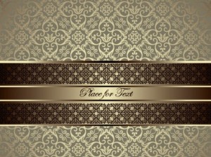 Retro Vintage Floral Swirl Background Vector 04