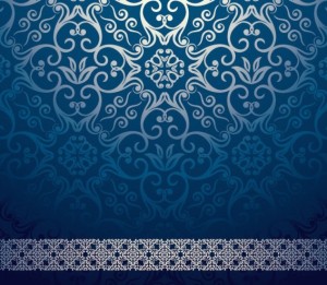 Retro Vintage Floral Swirl Background Vector 05
