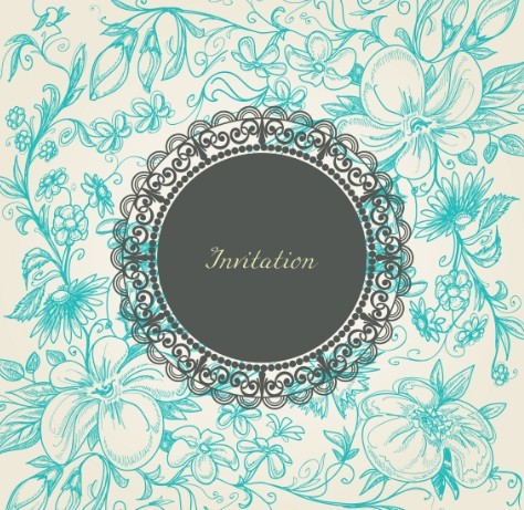 Vintage Floral Pattern Vector Background 01