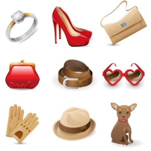 Women's Fashion And Style Elements Vector 01