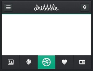 Navbar & Tabbar UI For Mobile PSD