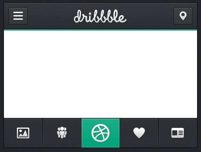 Navbar & Tabbar UI For Mobile PSD