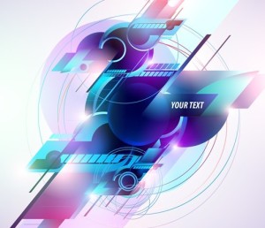 Colorful Abstraction Vector Text Background 01