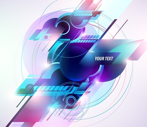 Colorful Abstraction Vector Text Background 01