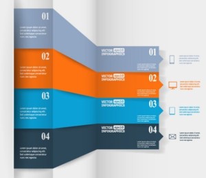 Colorful Vector Infographic Paper Number Labels 06