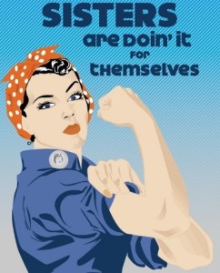 Vintage Feminist Poster Vector