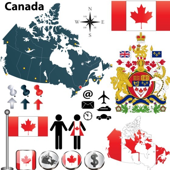 Vector Canada Information Graphic Elements