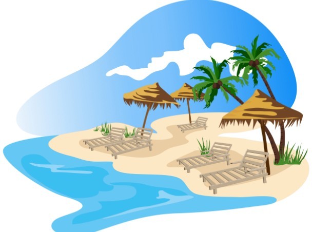 Vector Cartoon Happy Summer Day Design Elements 01