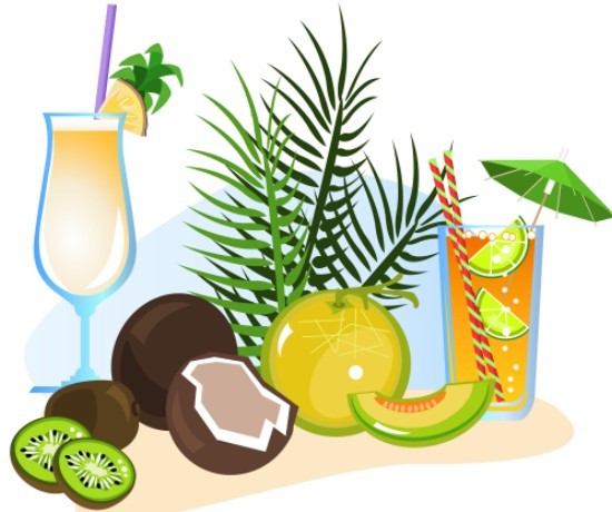 Vector Cartoon Happy Summer Day Design Elements 03
