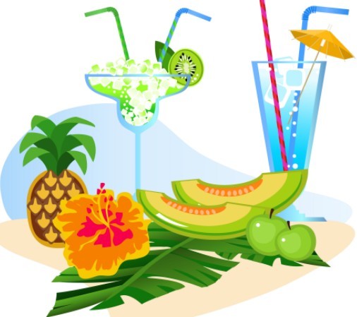 Vector Cartoon Happy Summer Day Design Elements 07