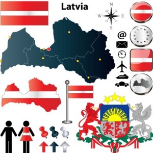 Vector Latvia Information Graphic Elements