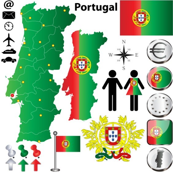 Vector Portugal Information Graphic Elements
