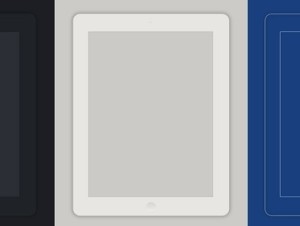 Minimal iPad PSD Template