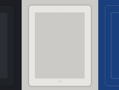 Minimal iPad PSD Template