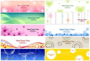 Fresh and Fashion Vector Banner Set